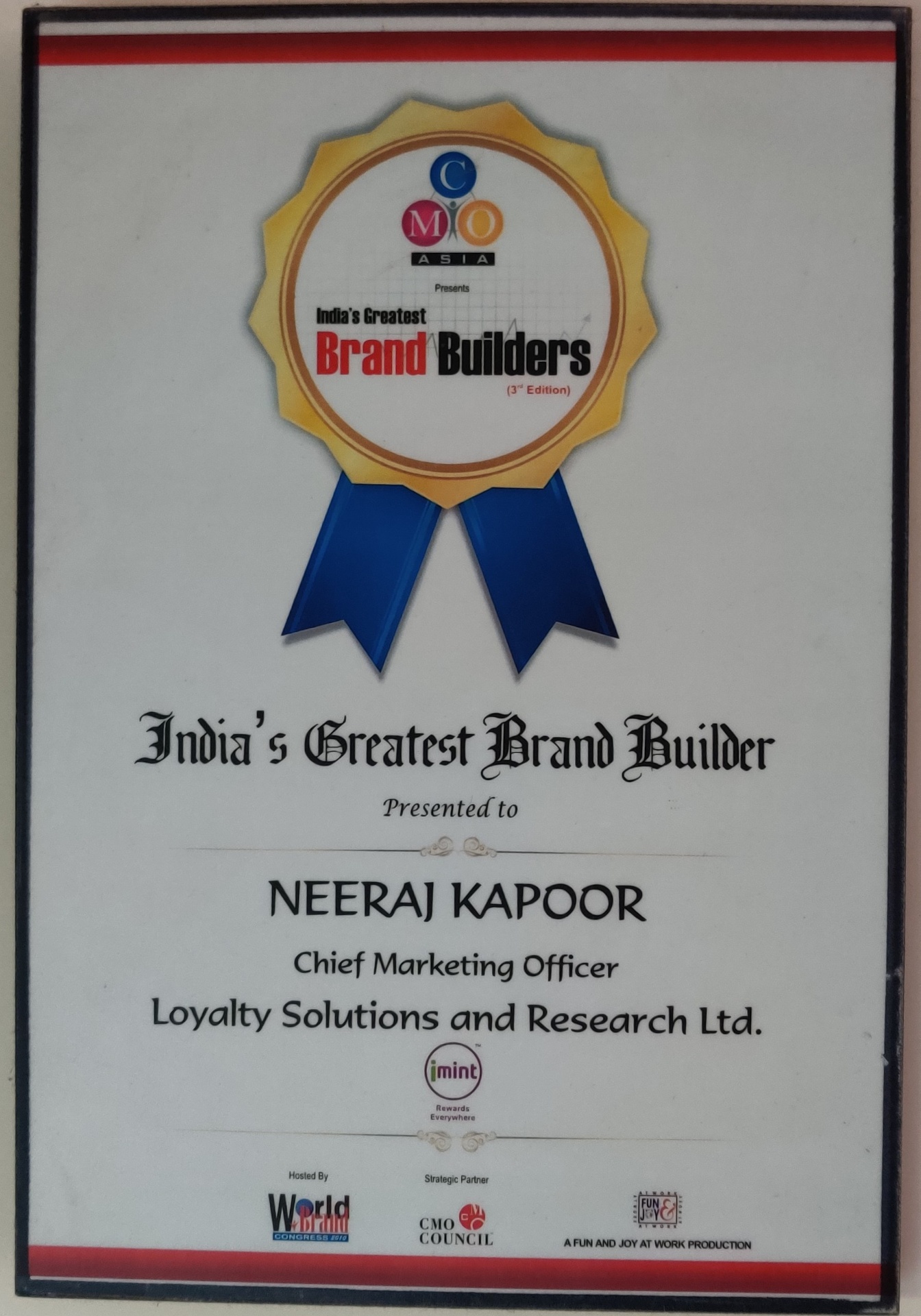 India's Greatest Brand Builder Award